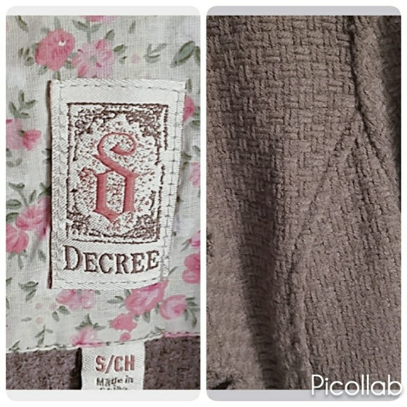 Decree Aubergine Ruffle Button Front Jacket - Picture 4 of 4